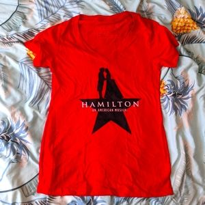 Red Hamilton V Neck